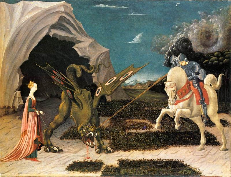 UCCELLO, Paolo St. George and the Dragon at Germany oil painting art